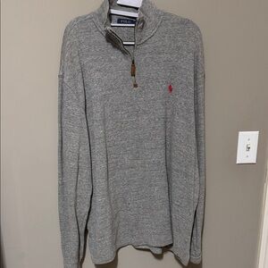 Polo by Ralph Lauren Gray Quarter-Zip Sweater